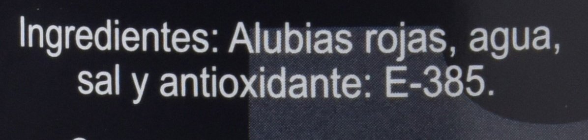 Alubia Roja Legumbre Cocida - Paquete de 6 x 500 gr