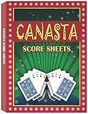 Canasta Score Sheets: Canasta Blank Score Sheet Notebook