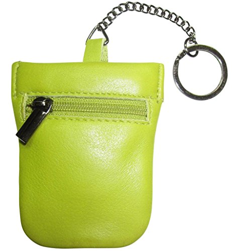 Preisvergleich Produktbild Josephine Osthoff Handtaschen-Manufaktur JOSYBAG kleine Leder Schlüsselglocke - Limone - Schlüsseletui EIN-Hand Schlüsselmäppchen Schlüsseltasche