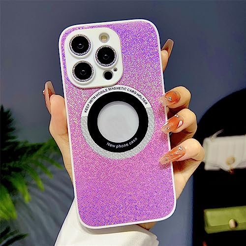 Coque de téléphone antichoc en silicone souple rose compatible charge magnétique