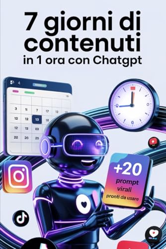 7 Giorni di Contenuti in 1 Ora...con ChatGPT: + 20 Prompt Testati per un guadagno immediato