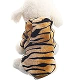 Geschlecht: Haustier, Hund Haustier Hund Kleidung, LHWY Hoodies Mantel Welpen Hunde Katze Flanell Leopard Warme Kleidung Kostüm XS-2XL (XL, Coffee)