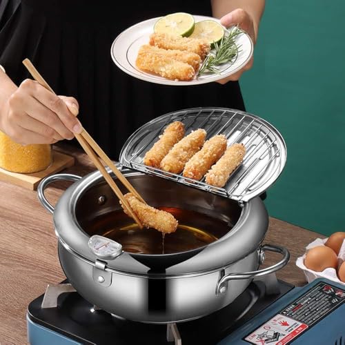 VՂ g 304XeX 20cm / 24cm / 28cm K[hgEobgWt xvt ƒp KXΑΉ Ȗ݌v x߉ ؂ǍD ȒP (20cm,Vo[)