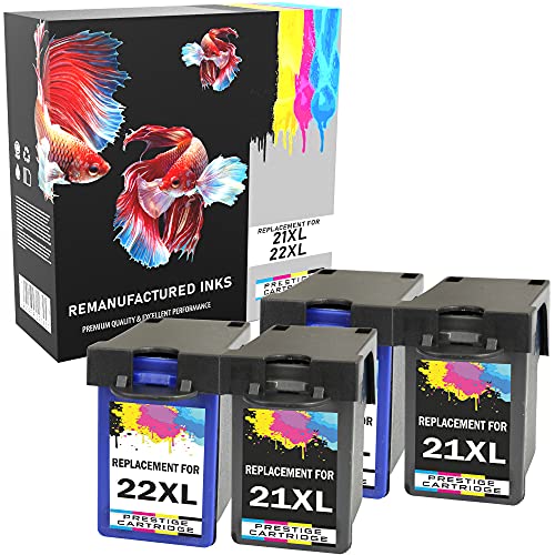 Prestige Cartridge HP21XL/HP22XL Quattro Cartucce
