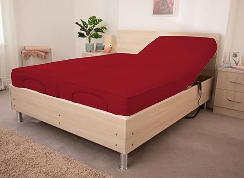 Miniatura 10 de Sábanas divididas California King de 5 piezas, juego de sábanas divididas tamaño California King para cama ajustable, 100% algodón de fibra larga de