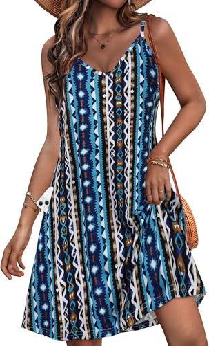Image of JOELLYUS Womens Spaghetti Strap Dress Summer Dresses Beach Cover Ups Casual Sundresses with Pockets 2026