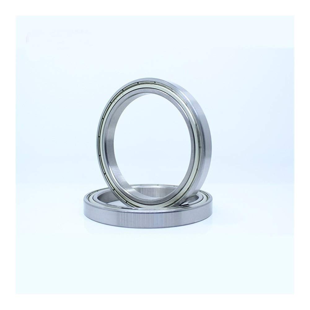 HYUJNAFZR 2PCS 6814 ZZ Ball Bearing ABEC-1 Deep Groove Ball Bearing Metric Thin Section Bearings 61814 ZZ 6814ZZ 70x90x10MM Precision Bearing