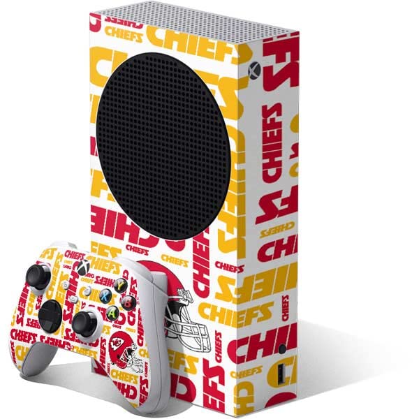Skinit Decal Gaming Skin Compatible with Xbox Series S Bundle - Officially Licensed NFL Kansas City Chiefs White Blast Design
