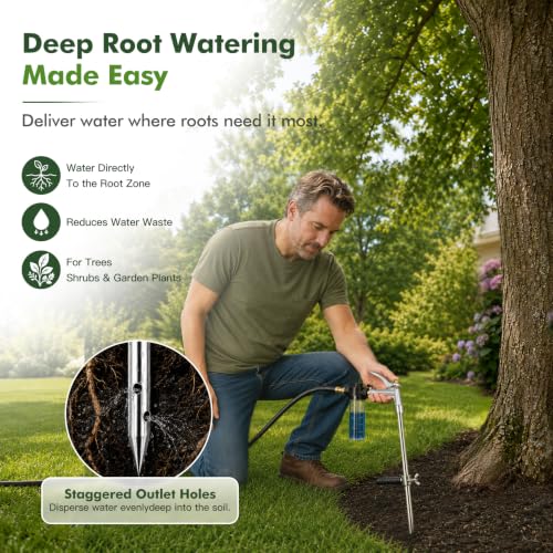 Deep Root Watering Tool with Trigger Handle