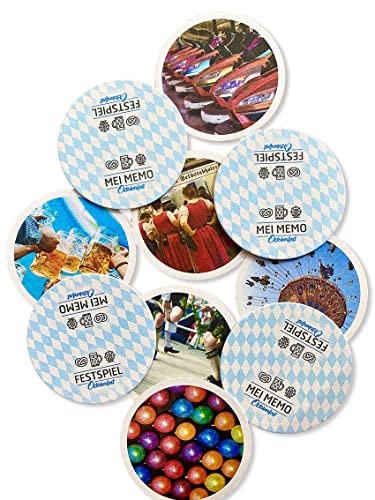 Lot de 15 sous-verres ronds amusants avec différents motifs de la fête de la bière, joliment imprimés en feutre de bière