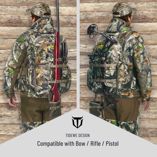 Image of TIDEWE Hunting Backpack for Men, 40L Camo Hunting Pack for Deer Hunting