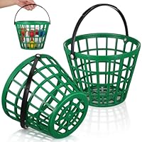 Amosfun Golfball Sammler Korb 20X20X15Cm Tragbarer Ballhalter Für Golf Und Tennis Bälle Aufbewahrung Grün Kunststoff Eimer