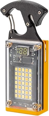 BLURISM Magnetic Portable Super Bright Led Keychain Cob Light, Solar Lamp Type C Rechargeable Mini Pocket Keychain Light | 1000 Lumens Ipx4 Waterproof for Camping, Emergencies