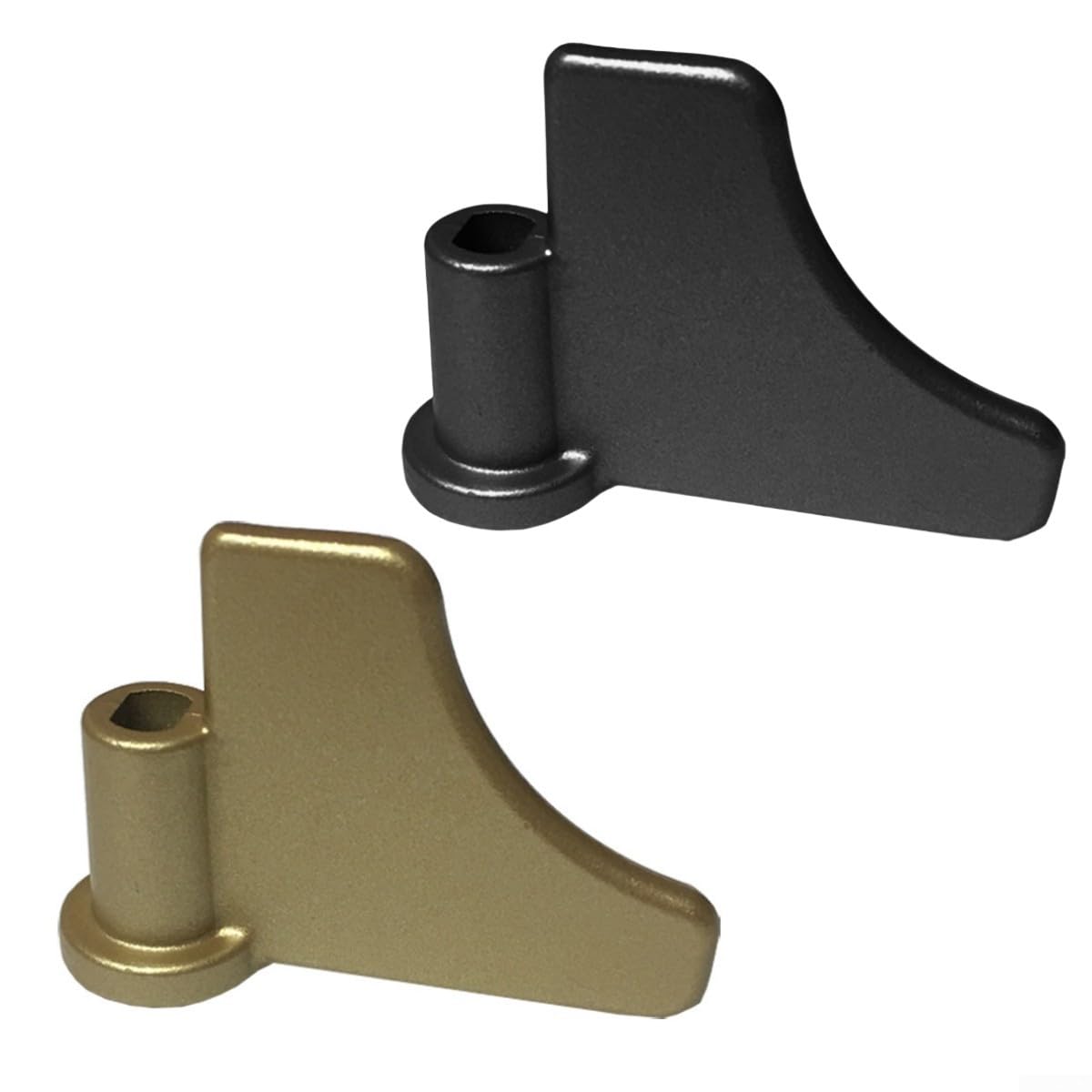 Máquina de pan, cuchilla de amasado, pieza de repuesto de paleta de mezcla, gancho de masa de aleación de aluminio para hornear en casa, accesorio de electrodomésticos de cocina (negro)