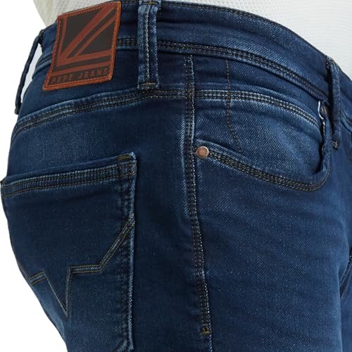 Image of Pepe Jeans Men's Tapered Fit Jeans | Mid Rise | Chinox | Jeans for Man
