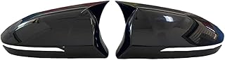 Car Mirror Caps for Hyundai for Tucson 2021 2022 2023 Car Rear View Mirror Cover Car Exterior Accessories Side Mirror Caps (Glossy Black)