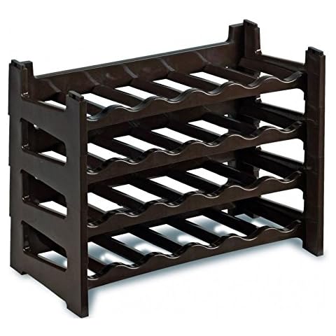 Cellar Bottle Holder for 6 Bottles Stackable Plastic Single Piece Cover