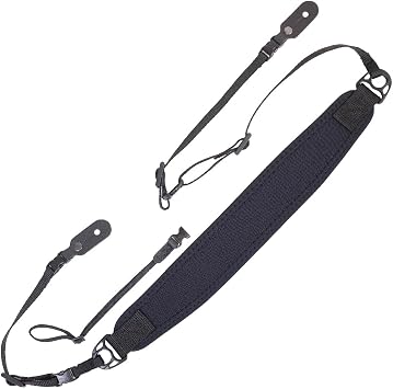 Neotech Mandolin/Ukulele Strap - Adjustable Padded Neoprene Strap, Black