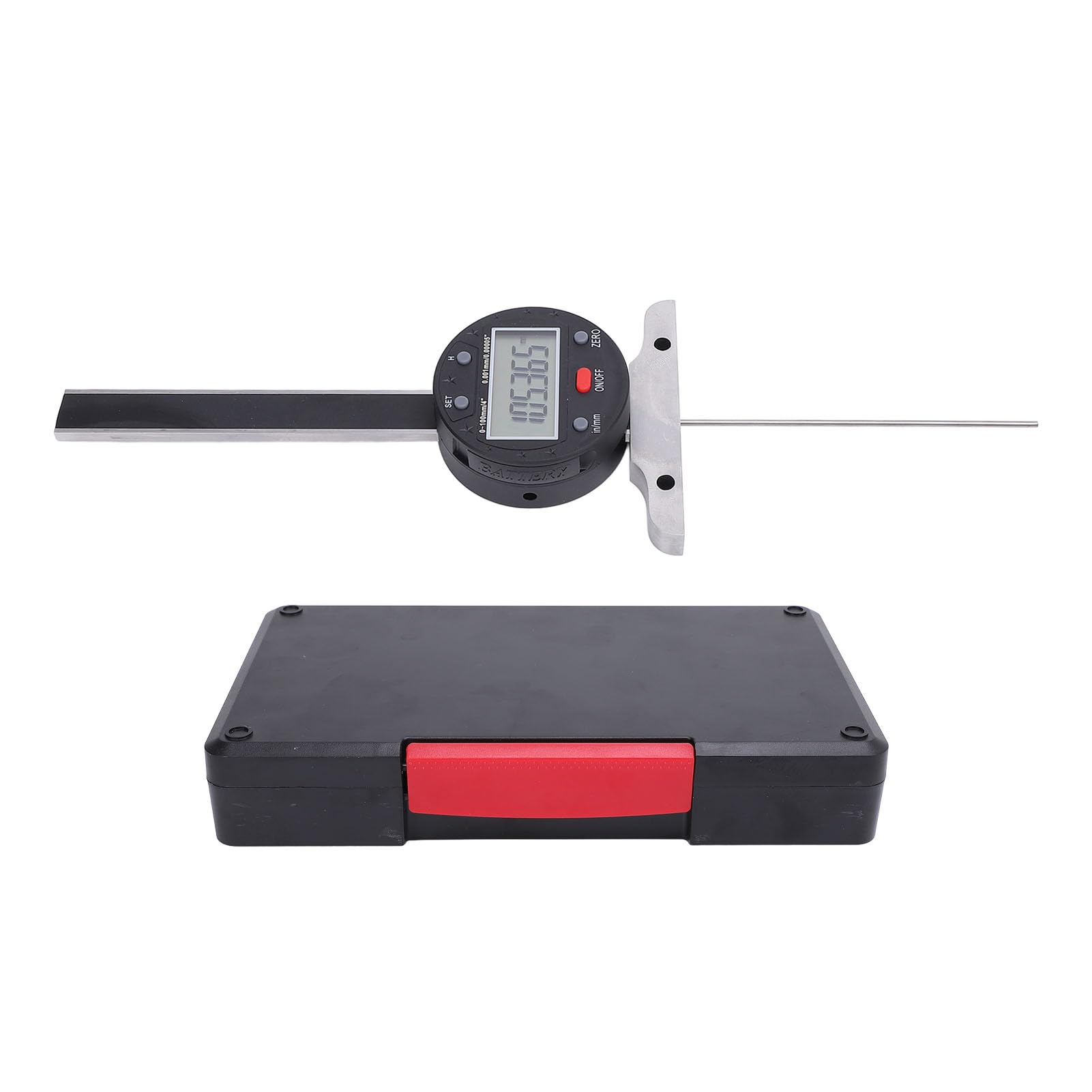 Affichage LCD à jauge de profondeur électronique 100 mm Range 0,001 mm Précision Mémètre numérique pour les professionnels de la construction automobile de travail du travail du