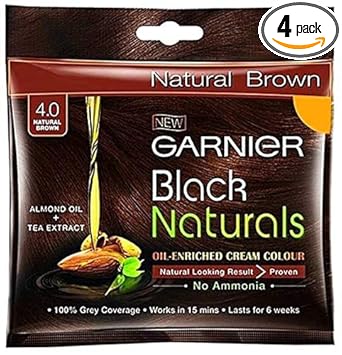 Garnier4.0 Natural Brown Hair colour -pack of 4@Arihant Stationers