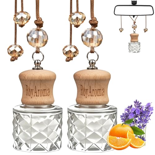 Image of RoyAroma Eco-Friendly Car Air Freshener Diffuser,Hanging Car Diffuser 2-Pack, Natural Essential Oil Car Perfume, Long Lasting Scent for Auto & Home | Cologne