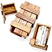 BSIRI Secret Puzzle Box- Brain Teaser Wooden Box with Hidden Compartments - Ideal Money Box, Stash Box, Jewelry Box, 3D Puzzle Lock Box, Gift Card, Money Puzzle Box for Cash Gift (Double Magic Box)