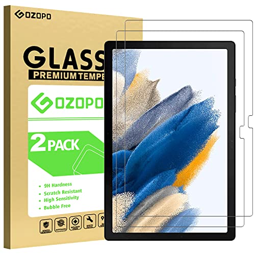 GOZOPO Verre Trempé pour Samsung Galaxy Tab A8 10.5 Pouces (SM-X200/X205) 2021, Film de Protection Écran - Lot de 2