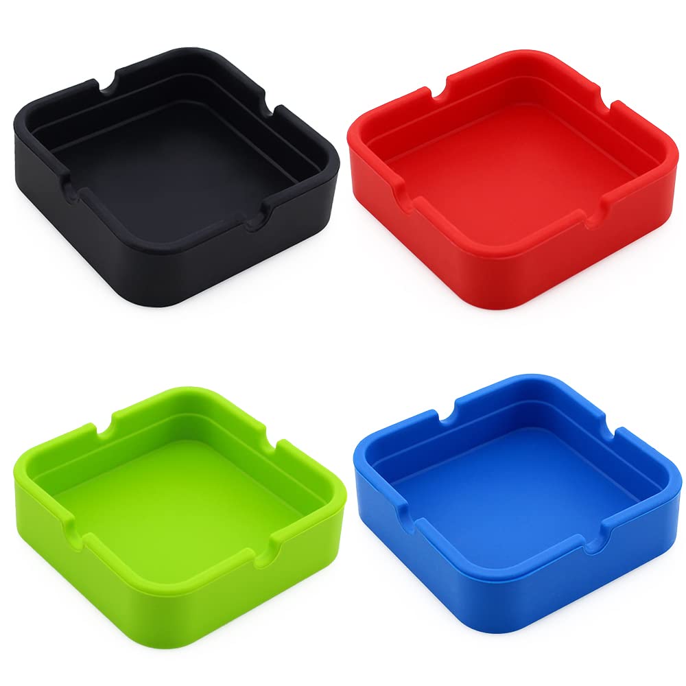 SOQKEEN Posacenere in silicone colorato, antiaderente