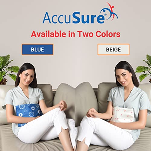 Image of AccuSure H3002 Heating Pad (33x24 cm) | Extra Large Size Electric Heat Pad for Back Pain & Period Pain Relief | Fast Heating | 3 Heat Settings | Reusable Pad for Men & Women | 2 Year Warranty | Unisex Use