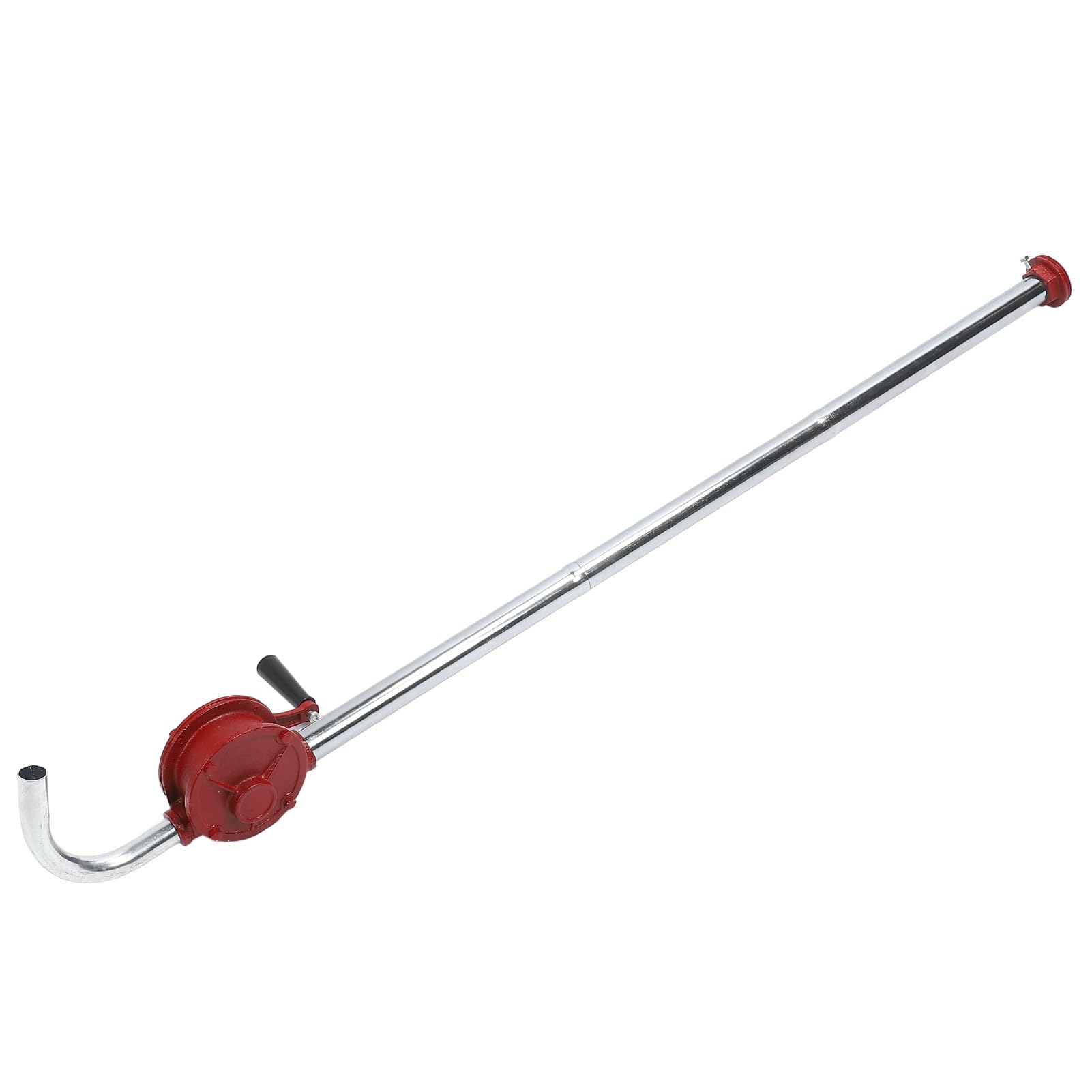 Aramox Ręczna Pompa Transferowa Żeliwna Obrotowa Ręczna Korba Pompa 50 Lmin 32 Mm Bębnowa z Zestawem Rurek 136 Cm do Przesyłu Oleju Napędowego na Budowie Pojazdów łodziowych