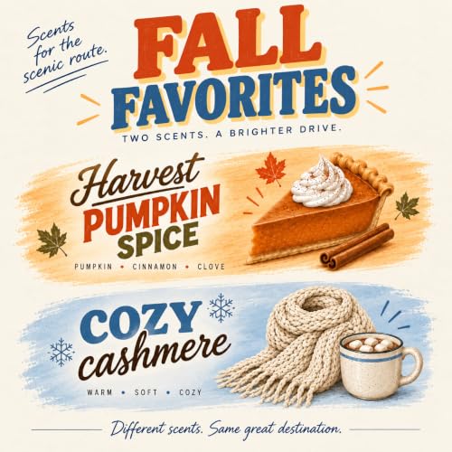 Image of Car Air Freshener, Harvest Pumpkin Spice & Cashmere Sweater, Made in USA