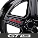 NUICHWA 4 pièces GT Line Roues de Voiture Jantes Autocollants Autocollants emblème, pour Peugeot GT 407 408 508 2008 3008 4008 5008 Rifter