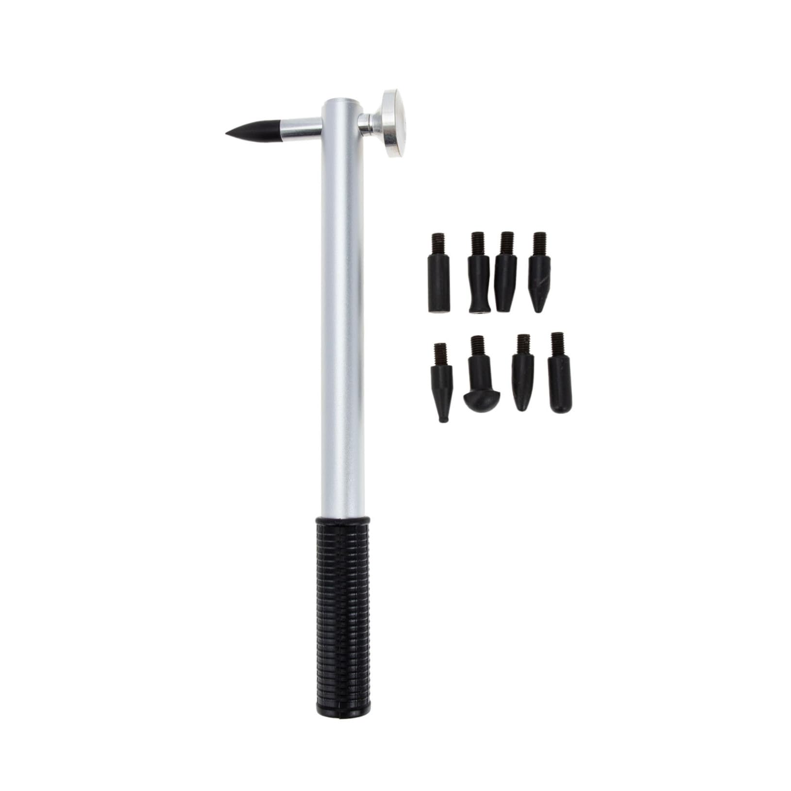 GANAZONO Car Repair Tools Dent Removal Hammer 9 Tips Aluminum Alloy Car Hammer Skid Grip for Easy Handling