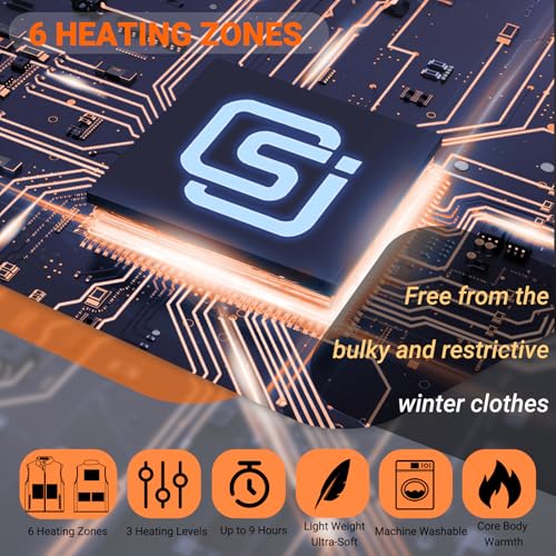 Heated Vest for Men and Women, Fleece Heated Jackets for Men and Women （Battery Pack Included）3