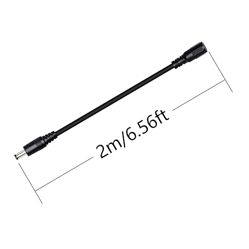 Miniatura 7 de RIIEYOCA DC 0.217 in x 0.098 in macho a 0.217 in x 0.083 in hembra Plug Jack Cable de alimentación de extensión para cámara de seguridad, CCTV