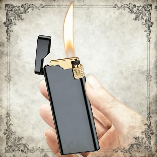 Encendedor metálico ultrafino recargable de butano miniatura 2