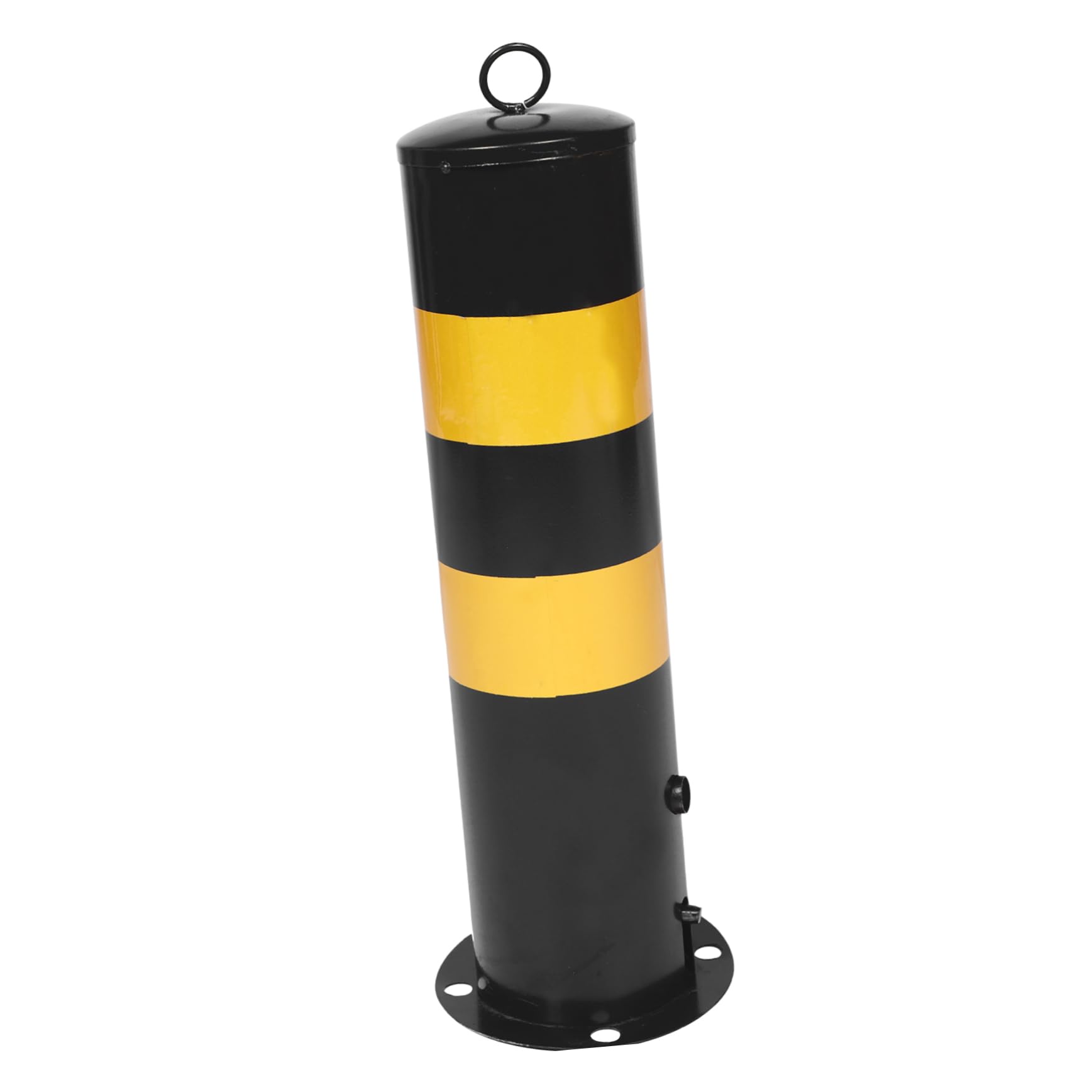MAGICLULU Poste De Seguridad De Acero Resistente Para Estacionamiento Barrera Protectora De Colores Negro y Amarillo Para Delimitar Entradas y Salidas Áreas Comerciales Industriales Con Supe