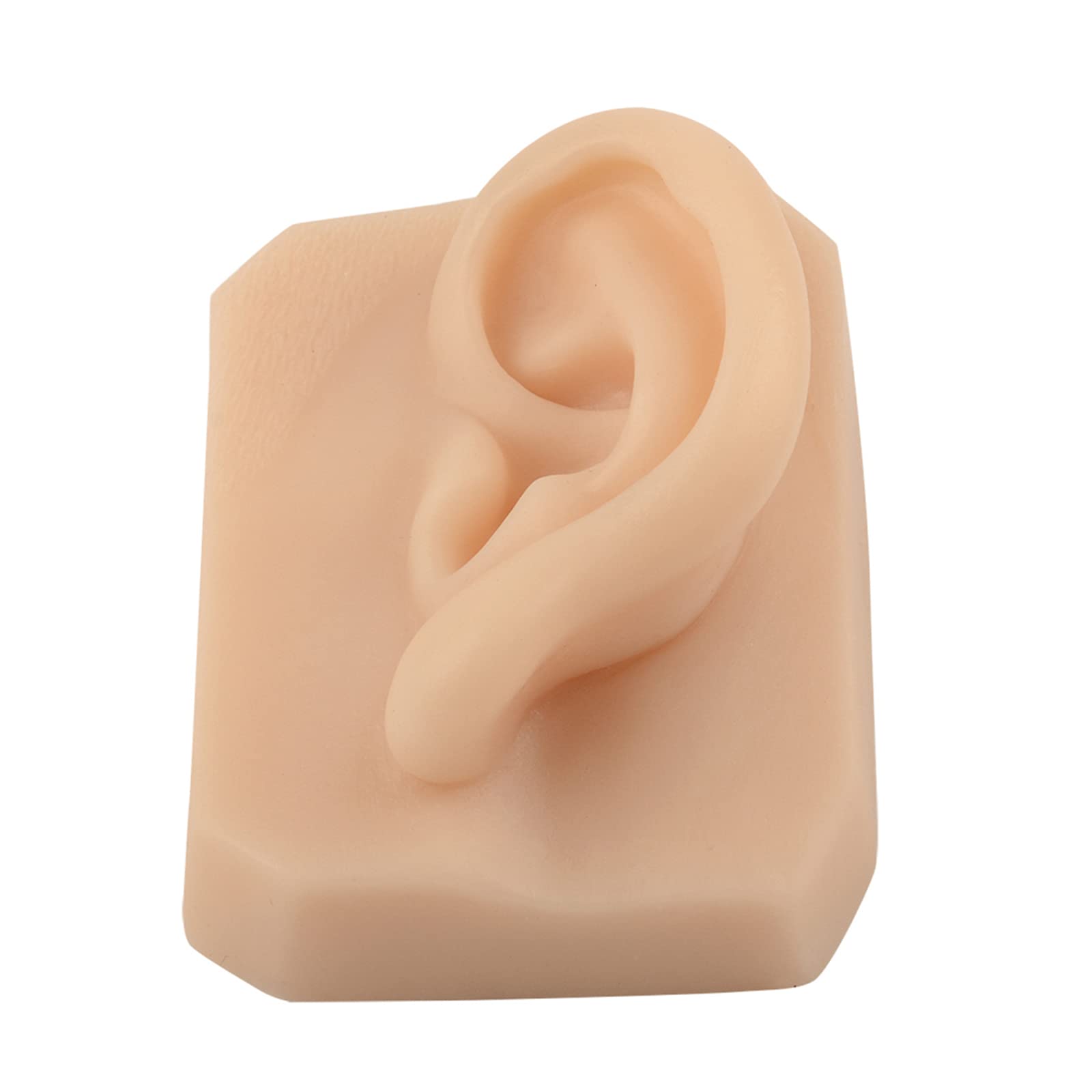 Miękki silikonowy model uszu, symulacja uszu, silikonowy manekin do ćwiczeń, części ciała, do treningu akupunktury, prezentacji biżuterii, praktyki piercingu (1 para)