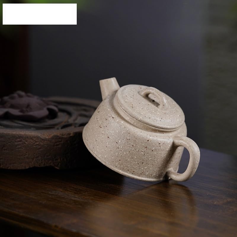 Teiere Teiere di Argilla Viola da 250 ml Pentola Fatta a Mano Minerale Grezzo Sabbia Grossa Giada Bianca Segmento Fango Bollitore Zisha Teaset tè Sfuso Teiera Teiera