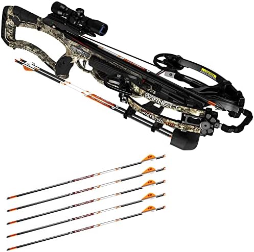 Barnett CROSSBOWS Hyper Whitetail 410 Crossbow Package with Illuminated Scope, Quiver, Two 22″ Hyperflite Arrows Barnett CROSSBOWS Hyper Whitetail 410 Crossbow Package with Illuminated Scope, Quiver, Two 22″ Hyperflite Arrows