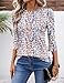 Ivicoer Womens Summer Tops 2025 Trendy Fashion Summer 2025 3/4 Length Sleeve Womens Tops Dressy Casual M