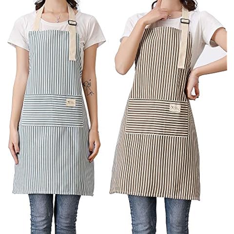 Lofekea Adjustable Bib Aprons with Pockets Cover