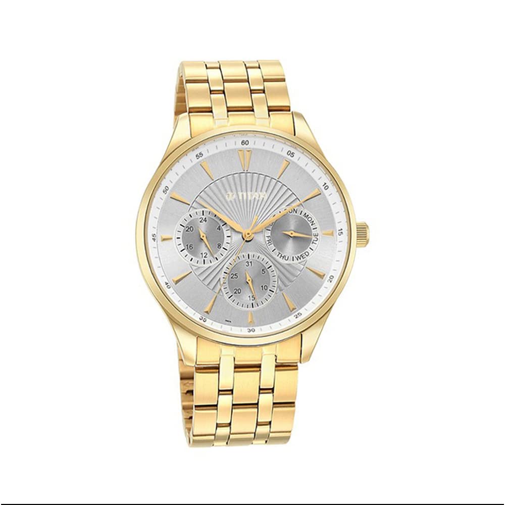 Titan Regalia Opulent Silver Dial Multifunction Watch for Men-NR90127YM04 (B09ZHYN2Z1) Amazon Price History, Amazon Price Tracker