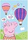 Aymax Design für Peppa Pig Kuscheldecke Fleece 100x140 cm mit Peppa Wutz Up Up and Away