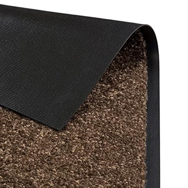 Carpido Deurmat bruin – entreemat binnen – vuilvangmat 60 x 180 cm – loper gang antislip – woonkamerdecoratie - deurmat vuilvangmat