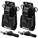 Produktbild LAISHUNHE 2 Stück Radio Anschluss Schutzhülle Funkempfänger Universal Funk Kommunikation Radio Anschluss Schutzhülle Funksender Tasche für Walkie Talkie MSC-20C