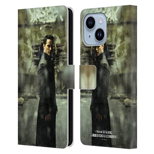 Étui portefeuille Neo Matrix pour iPhone 14 Plus Head Case en cuir