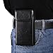 Vertical Cell Phone Belt Holster Men, Universal Mobile Phone Waist Pouch with Belt Loop Leather, 6.1