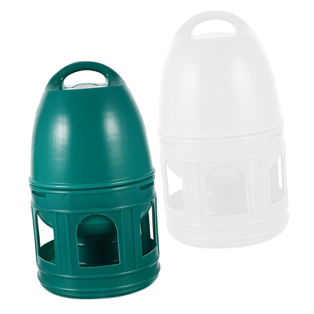 Luxshiny 2 Stück Pack Tauben Wasserspender mit 3l Fassungsvermögen Hänge Wasserflasche aus Kunststoff Vogeltränke für Tauben und Kleine Vögel Glatte Oberfläche Leicht zu Reinigen Geeignet