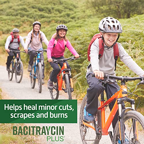 Bacitraycin Plus First Aid Antibiotic Wound Healing Ointment For Minor Cuts, Scrapes And Burns, With Bacitracin Zinc And Moisturizing Aloe Vera, Original, 1 Oz, 2 Pack #TOP4